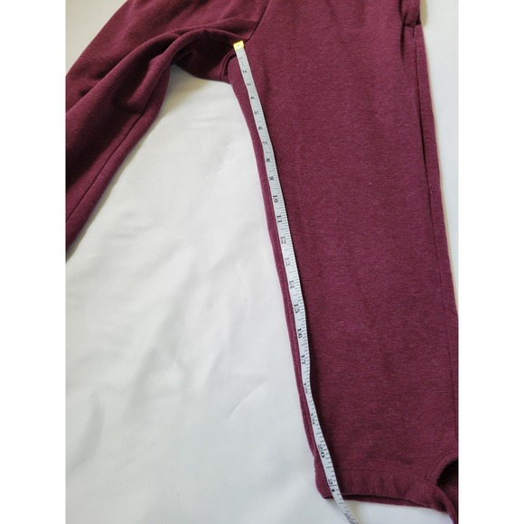 Gymshark Ark High Waist Wrap Tie Joggers Burgundy Women's Side Leg Tie Sz S - Picture 6 of 10